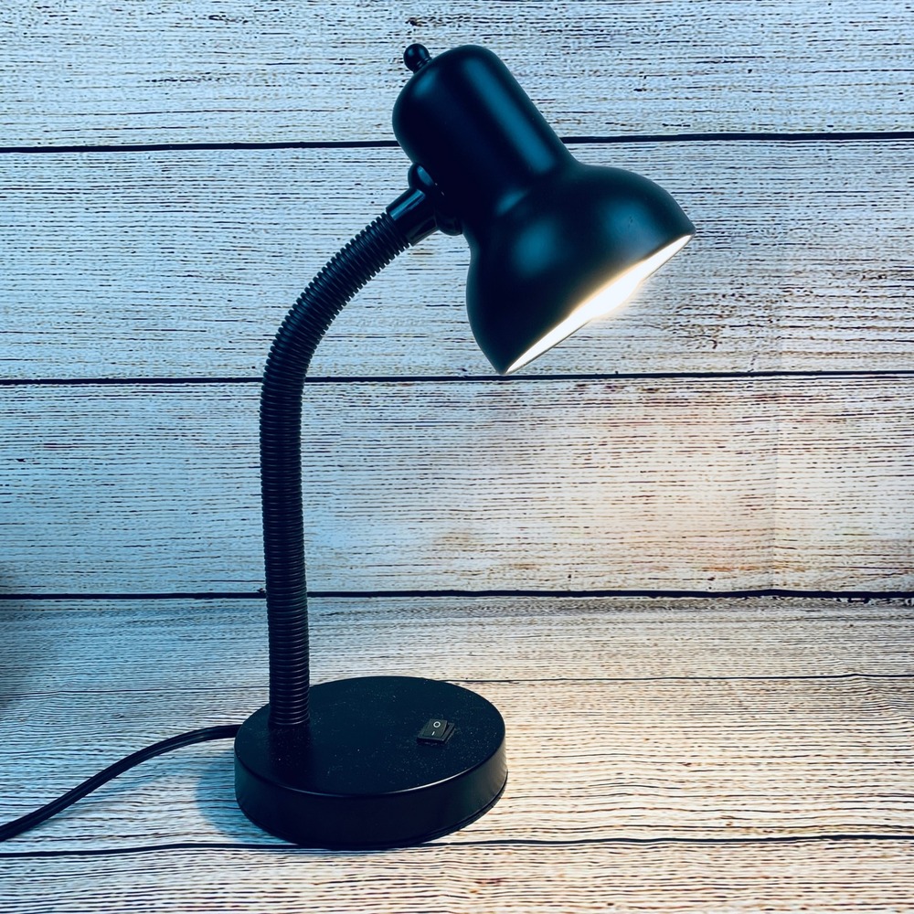 LEDU Gooseneck Desk Lamp Task‎ Lighting Adjustable Flexible Arm Black